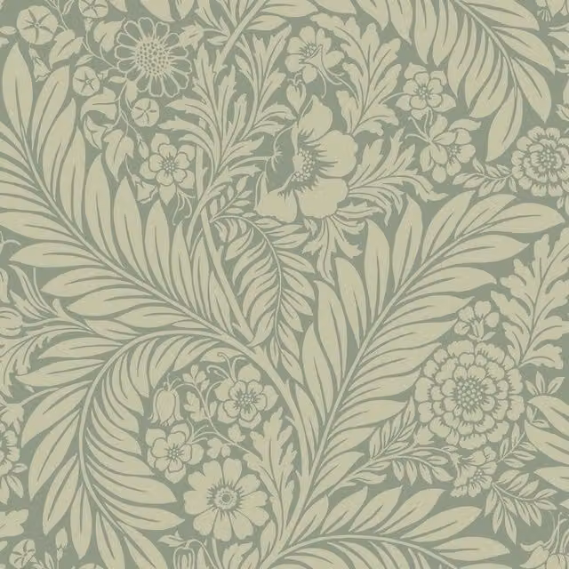 Belgravia Florence Leaf Botanical Floral Wallpaper in Green