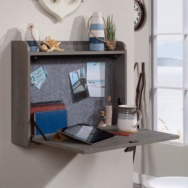 Teknik Modern Oak Secretary Desk with Folding Top