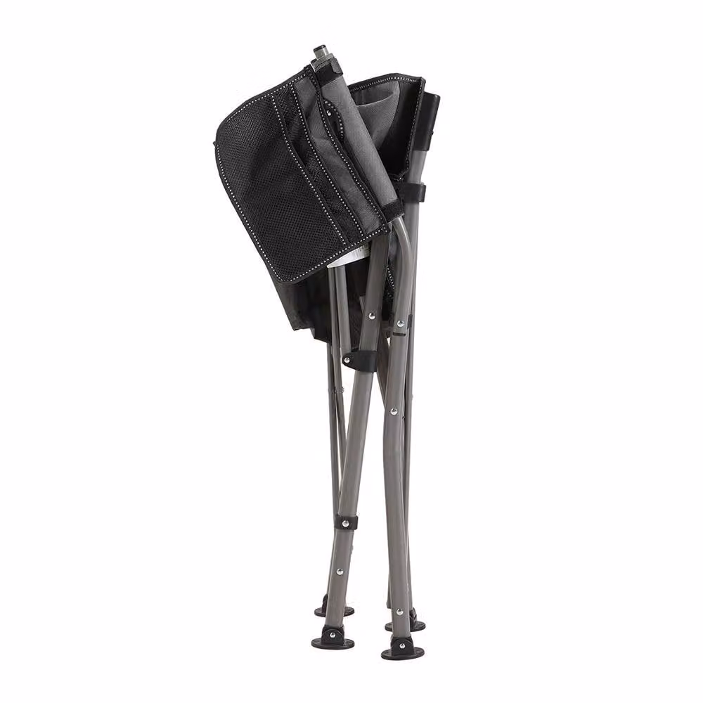 Living and Home Grey Portable Folding Camping Chair with Armrests – 5