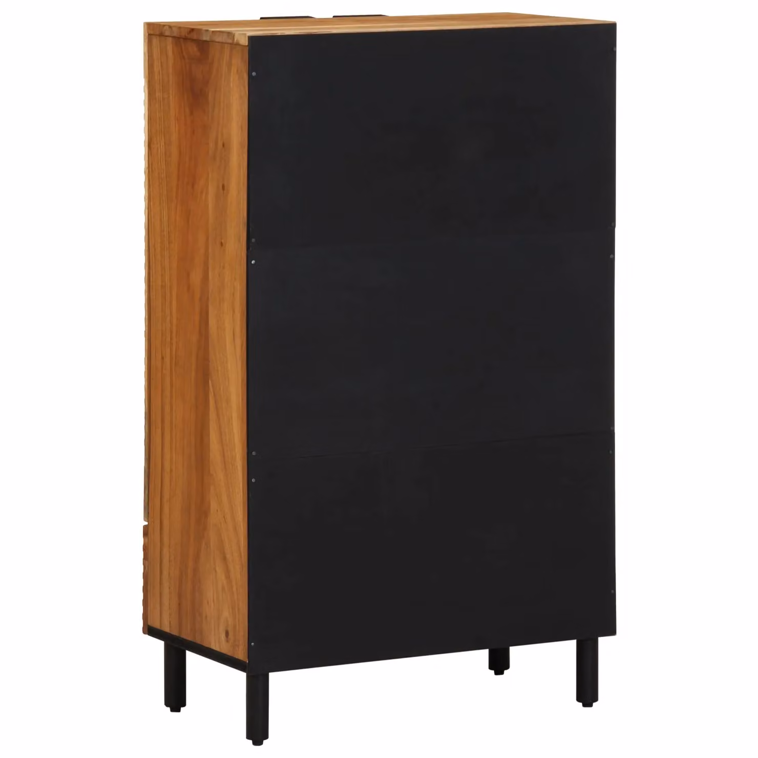 Berkfield Home Rustic Acacia Solid Wood Highboard in Brown, W/D/H: 60 x 33 x 100 cm – 4
