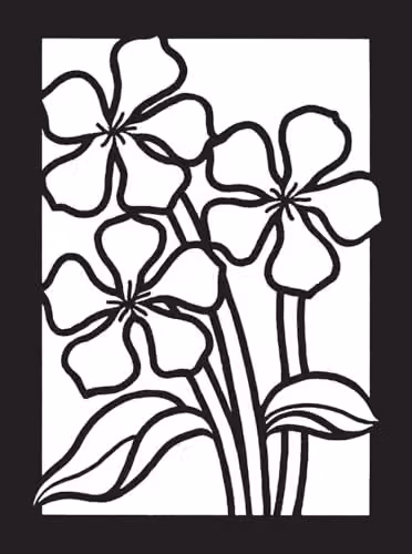 Dover Little Wildflowers Stained Glass Colouring Book – 3