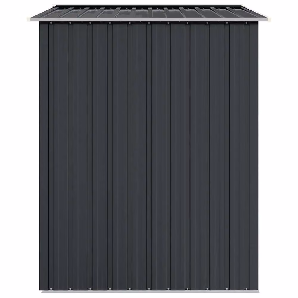 Berkfield Home Garden Shed in Anthracite and Black Galvanised Steel, W/D/H: 205 x 129 x 183 cm – 4