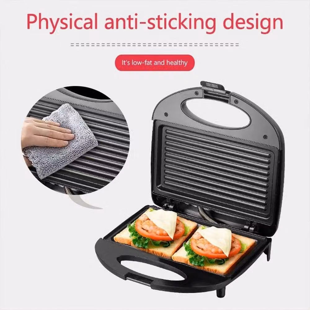 Kelvenix Extra Large Non-Stick Grill Sandwich Maker Toaster in Black – 2