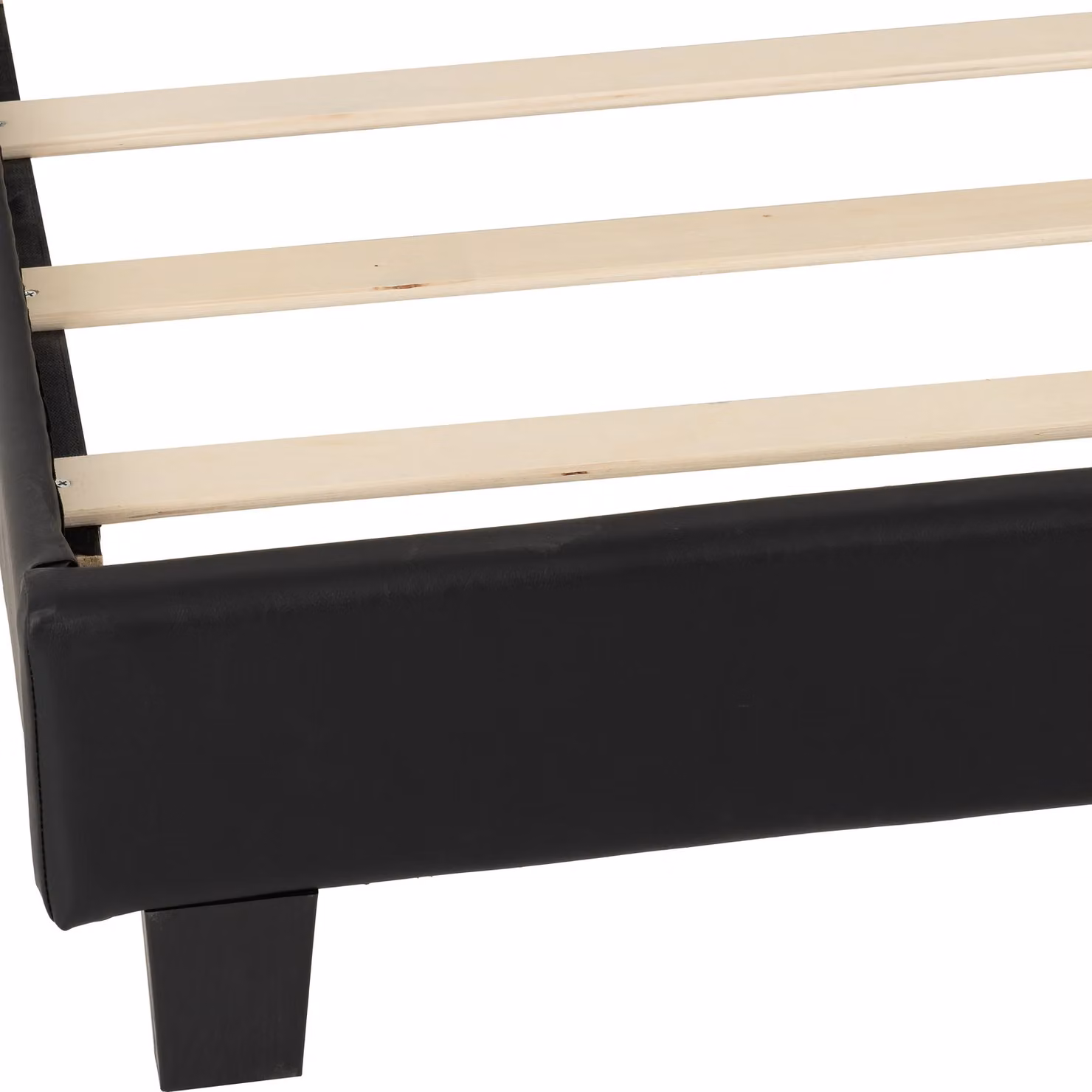 Seconique Arran Upholstered Double Bed in Black and Grey, W/D/H: 140 x 200 cm – 6