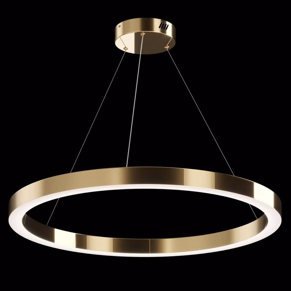 Maytoni Saturno Modern LED Ring Pendant Light in Gold/Brass, 4200lm, 4000K – 2
