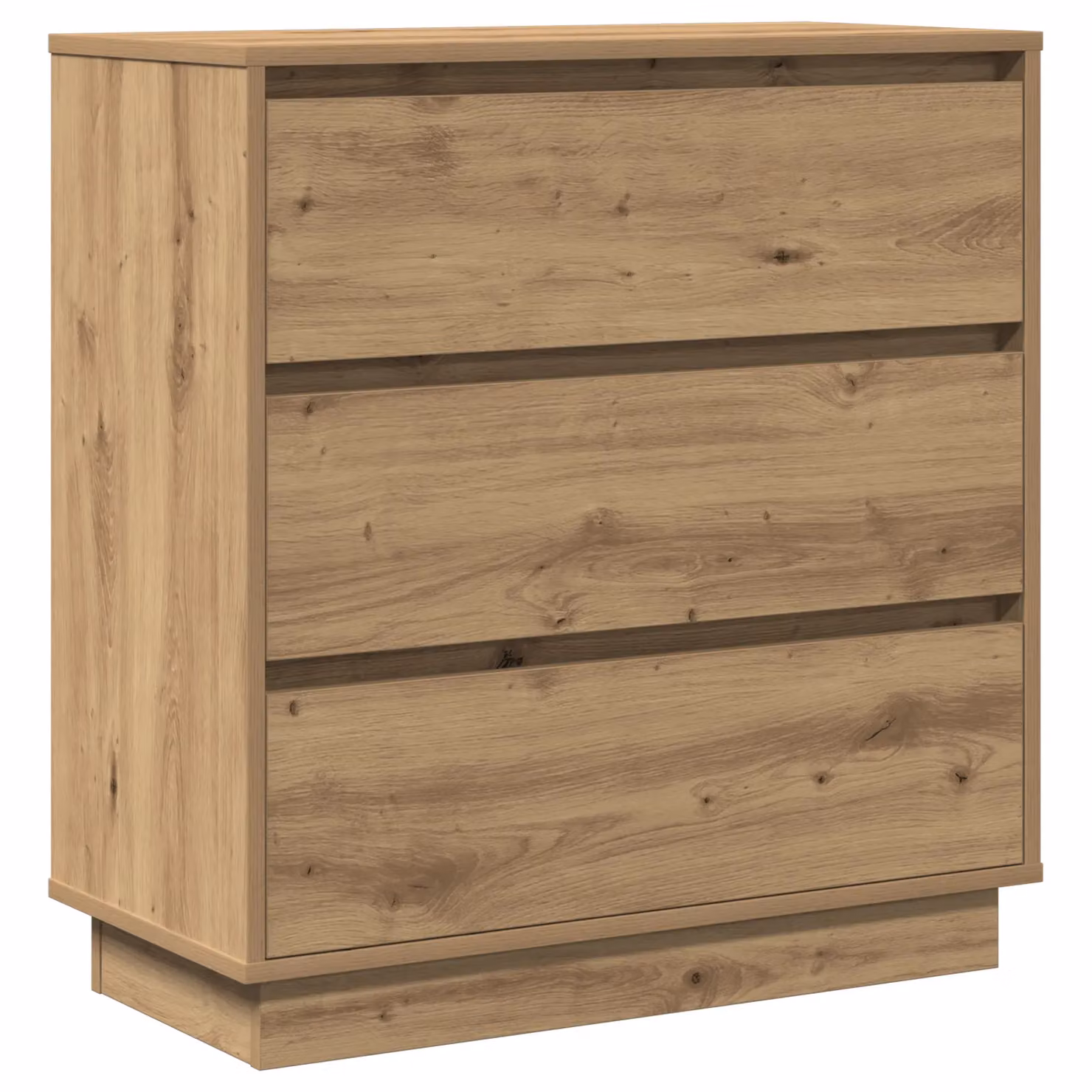 Berkfield Home Bedside Cabinet with Integrated LED in Artisan Oak Brown, W: 71 cm, D: 34.5 cm, H: 75 cm – 2
