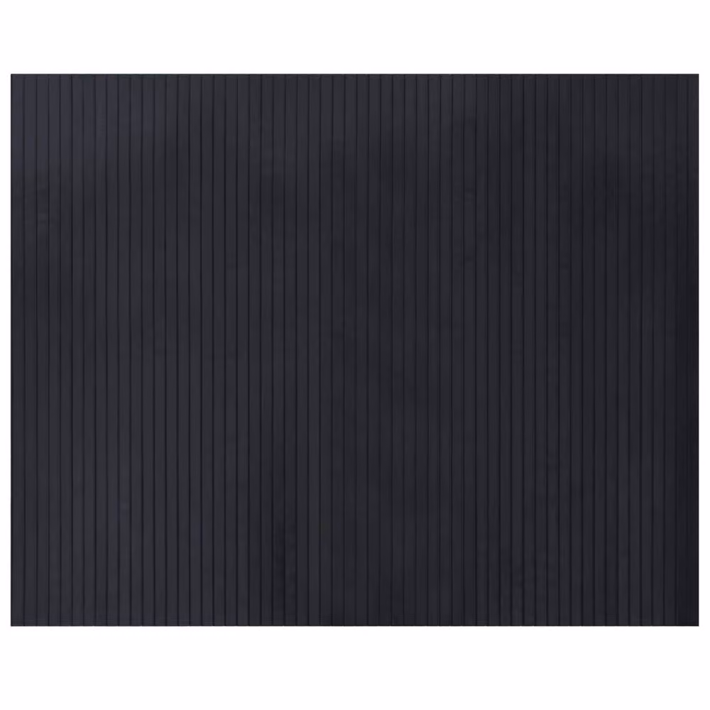Berkfield Home Rectangular Striped Rug in Black, W/D: 80 x 100 cm – 2