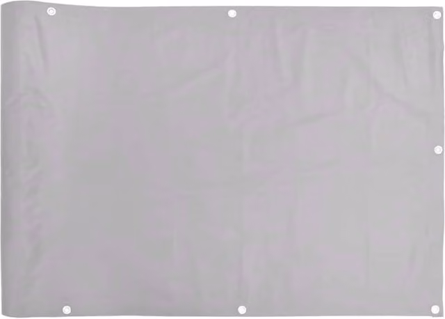 Berkfield Home Grey PVC Balcony Privacy Screen W: 400 cm, H: 120 cm – 1