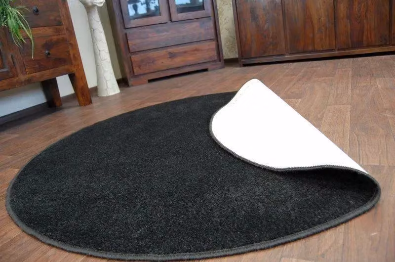 RugsX Circle Trendy Round Rug in Black, Diameter: 200 cm – 2