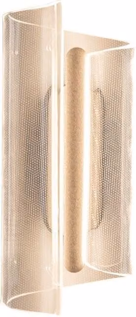 Netlighting Casel Flush Wall Lamp in Brown with Warm White LED Light