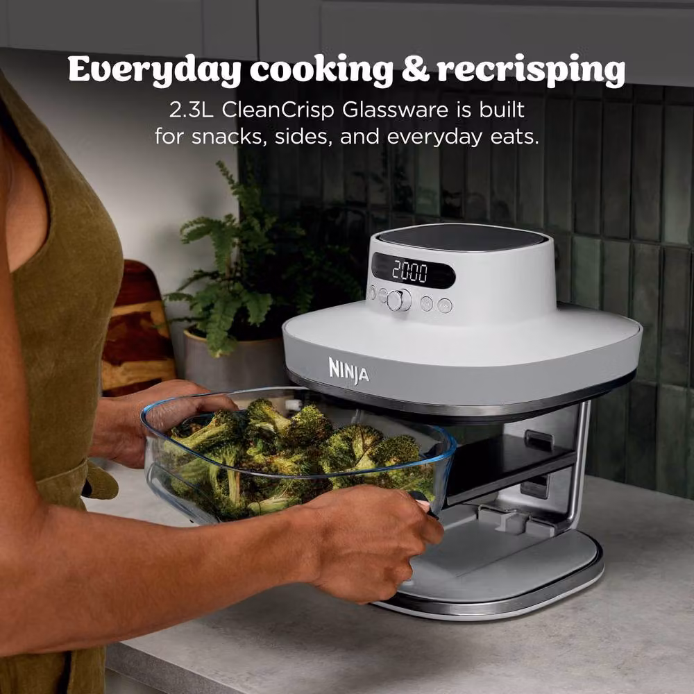 Ninja Crispi Pro 5-in-1 Glass Air Fryer AS090UKWH, White – 3