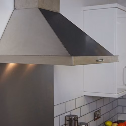 igenix Wall Mounted Stainless Steel and Aluminium Extractor Hood in Silver, W: 60 cm, H: 72 cm, D: 56 cm – 1