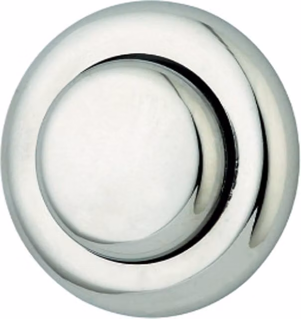 Thomas Dudley Royal Vantage Single Flush Round Push Button, 51mm, Chrome Silver