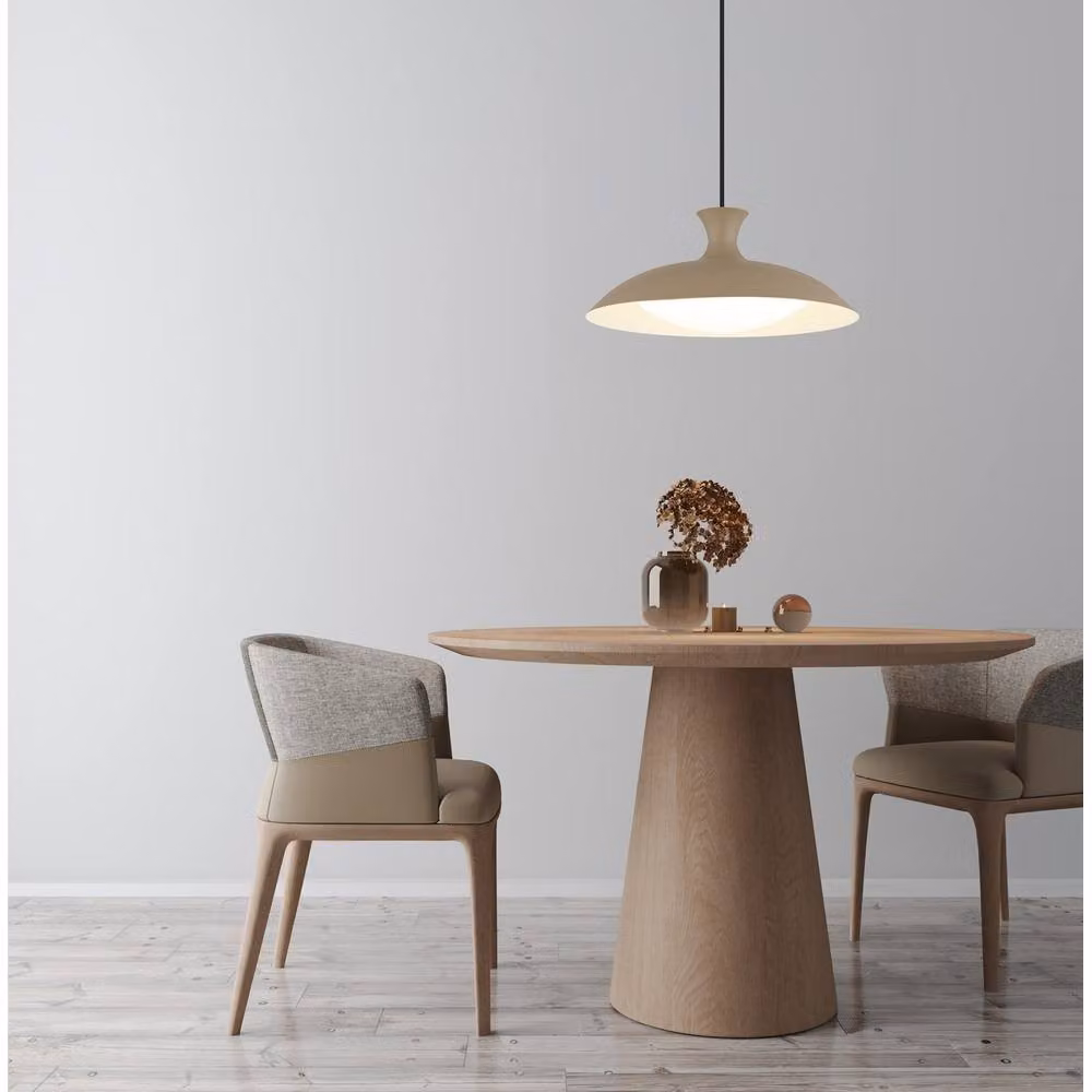 Netlighting Rocha Dome Pendant Ceiling Light in Beige with LED CCT – 2
