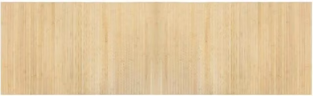Berkfield Home Rectangular Bamboo Rug in Beige, W: 60 cm, L: 200 cm – 1