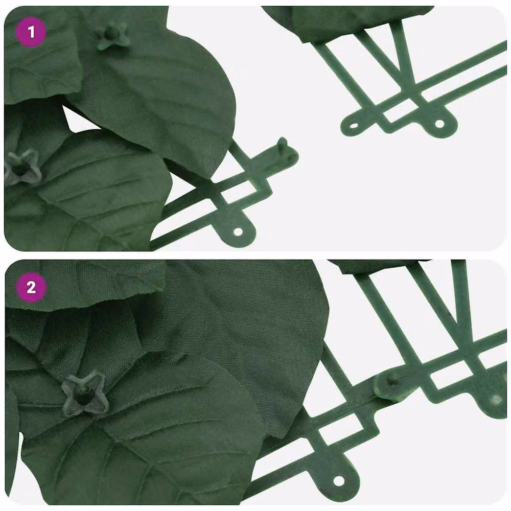 Berkfield Home Semi-Transparent Artificial Hedge Balcony Screen with Dark Green Leaves, W: 500 cm, H: 150 cm – 4
