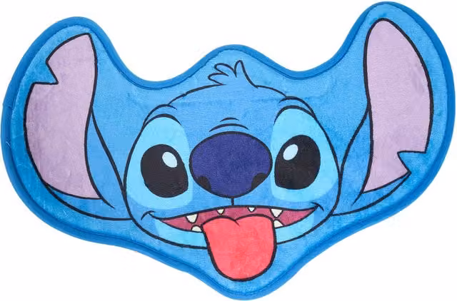 Stitch Blue Non-Slip Washable Graphic Floor Mat for Children