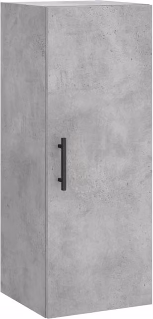 Berkfield Home Wall Mounted Cabinet in Grey with Hinged Doors and Internal Shelves, W/D/H: 34.5 x 34 x 90 cm – 1
