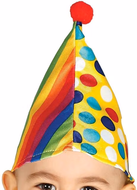 Fiestas Guirca Baby Clown Costume Set in Yellow and Multicolour