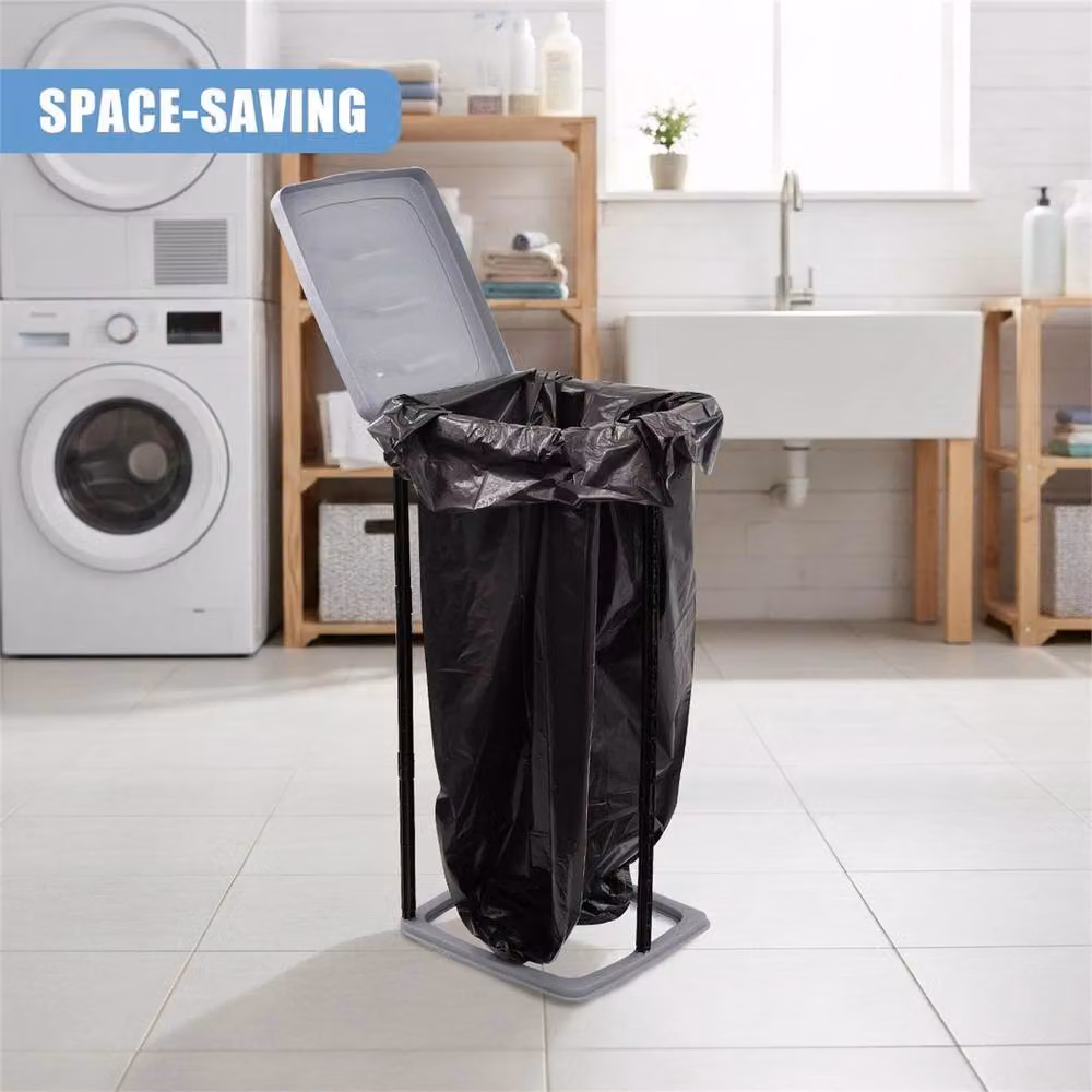Nordara Blue Collapsible 60L Bin Bag Holder Stand for Camping Waste Sacks – 3