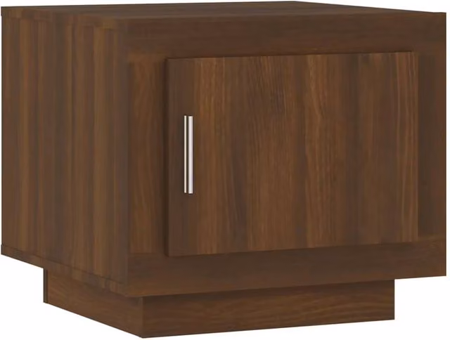 Berkfield Home Brown Oak Coffee Table, W/D/H: 51 x 50 x 45 cm – 1