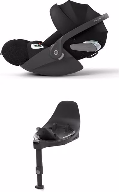 Cybex Cloud T i-Size Rotating Baby Car Seat and Isofix Base Bundle in Sepia Black