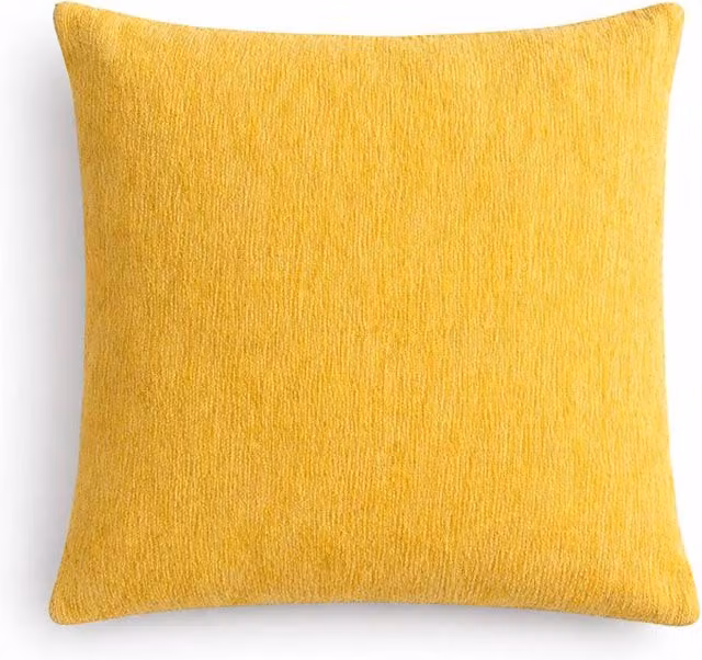 Serenityy Classic Marigold Loom Cushion Cover in Yellow, W/D/H: 45 x 45 x 45 cm