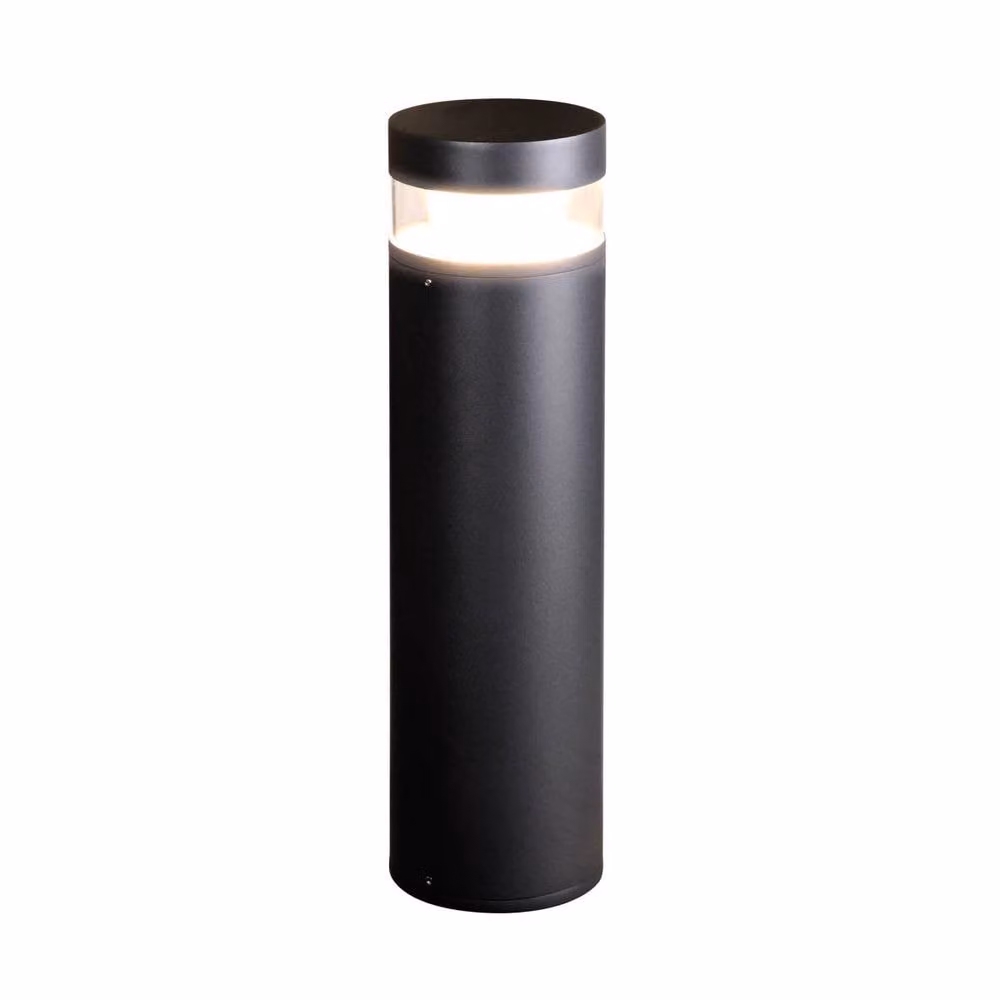 Netlighting Marcon Black LED Outdoor Bollard Garden Floor Light with 3000K Warm White IP54 Rating – 2