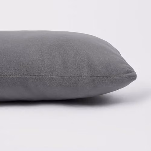 OHS Matt Velvet Draught Excluder Cushion in Grey, W 90 cm x D 20 cm – 4