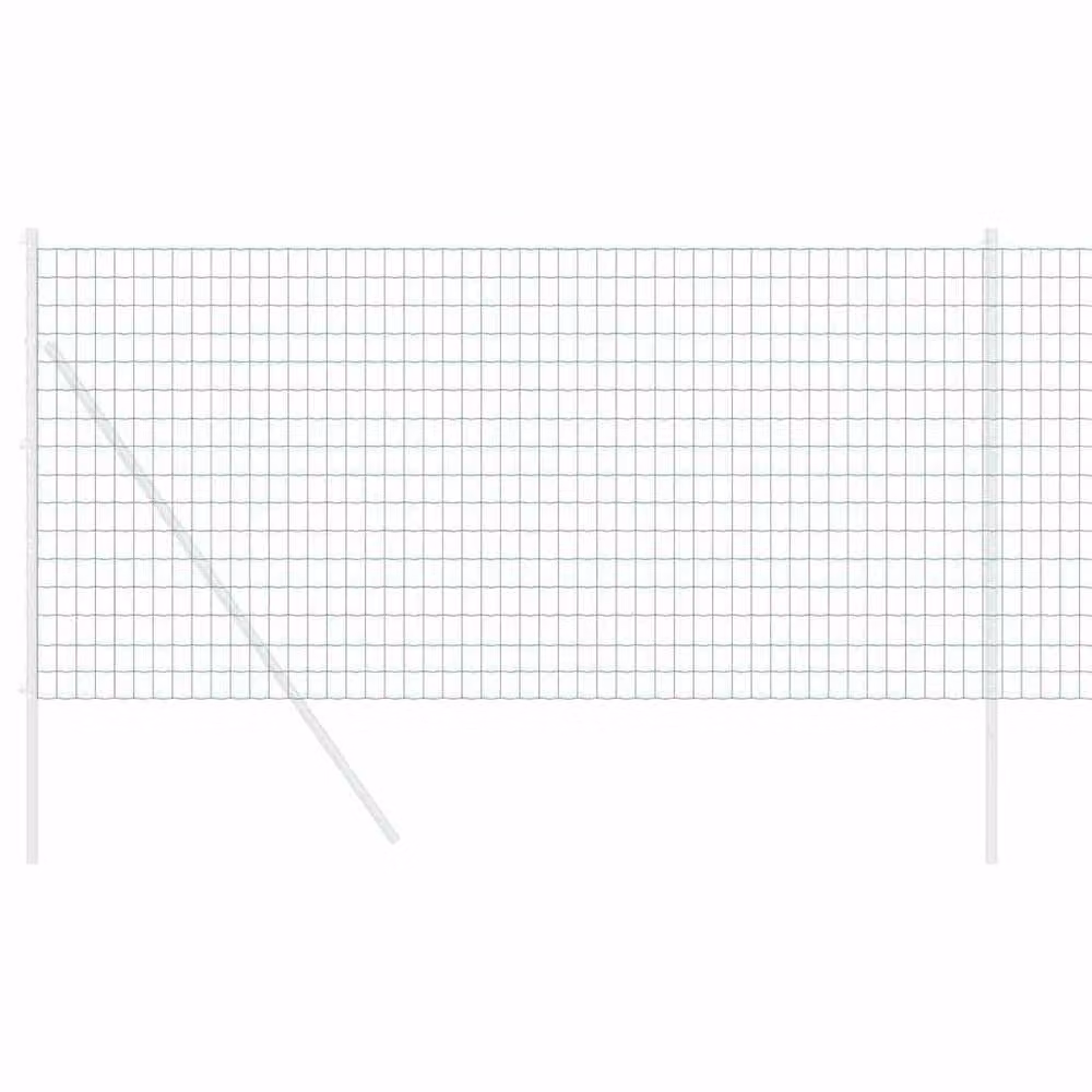 Berkfield Home Euro Fence Green PVC Coated Steel Rectangular Fencing, H: 120 cm, W: 25 m – 3