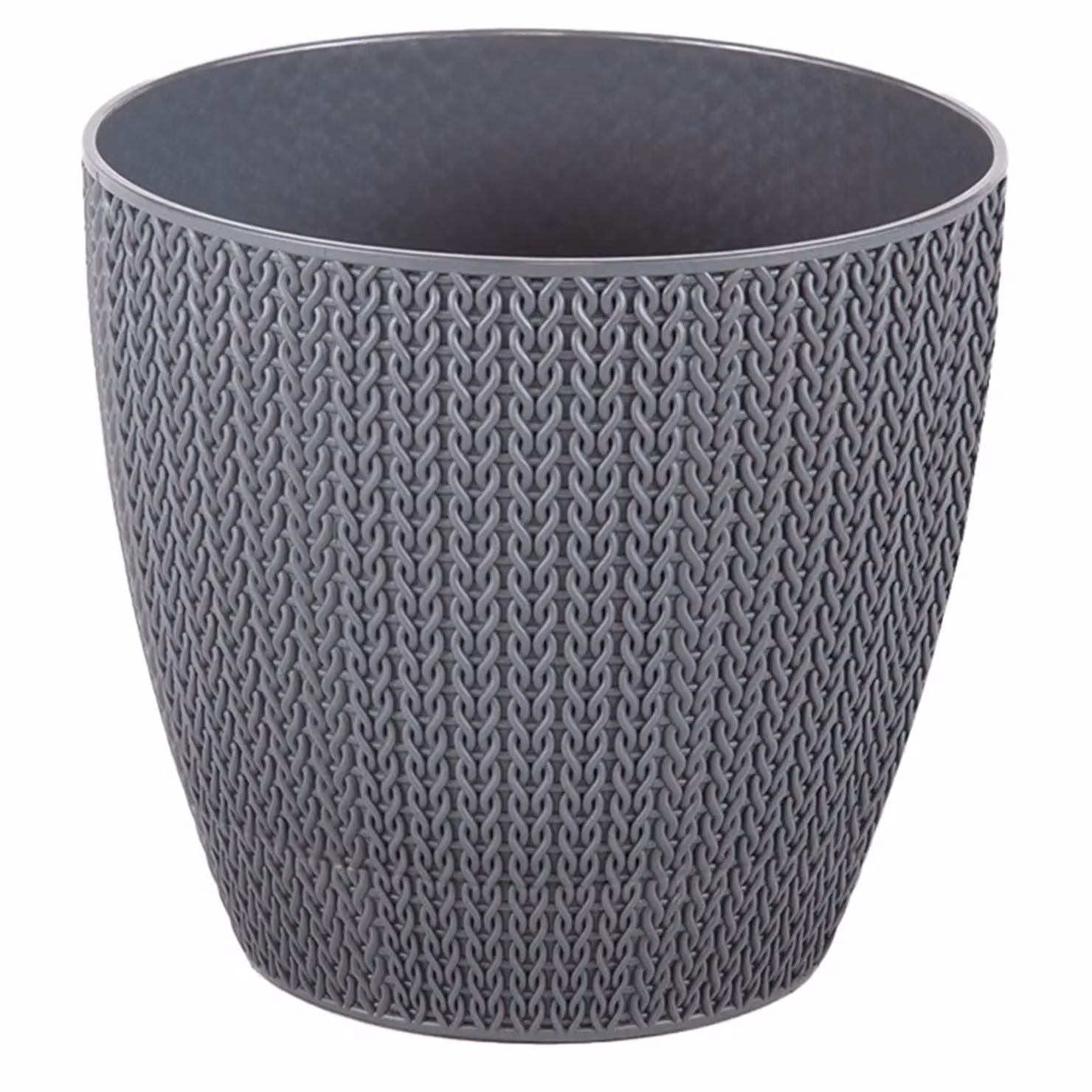 Gr8 Garden Set of 4 Grey Sumela Knitted Flower Plant Pots – 2
