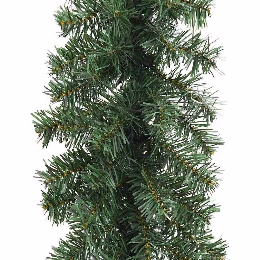 Berkfield Home Christmas Garland with Multicolour RGB LED Lights, Green, 20 m – 4