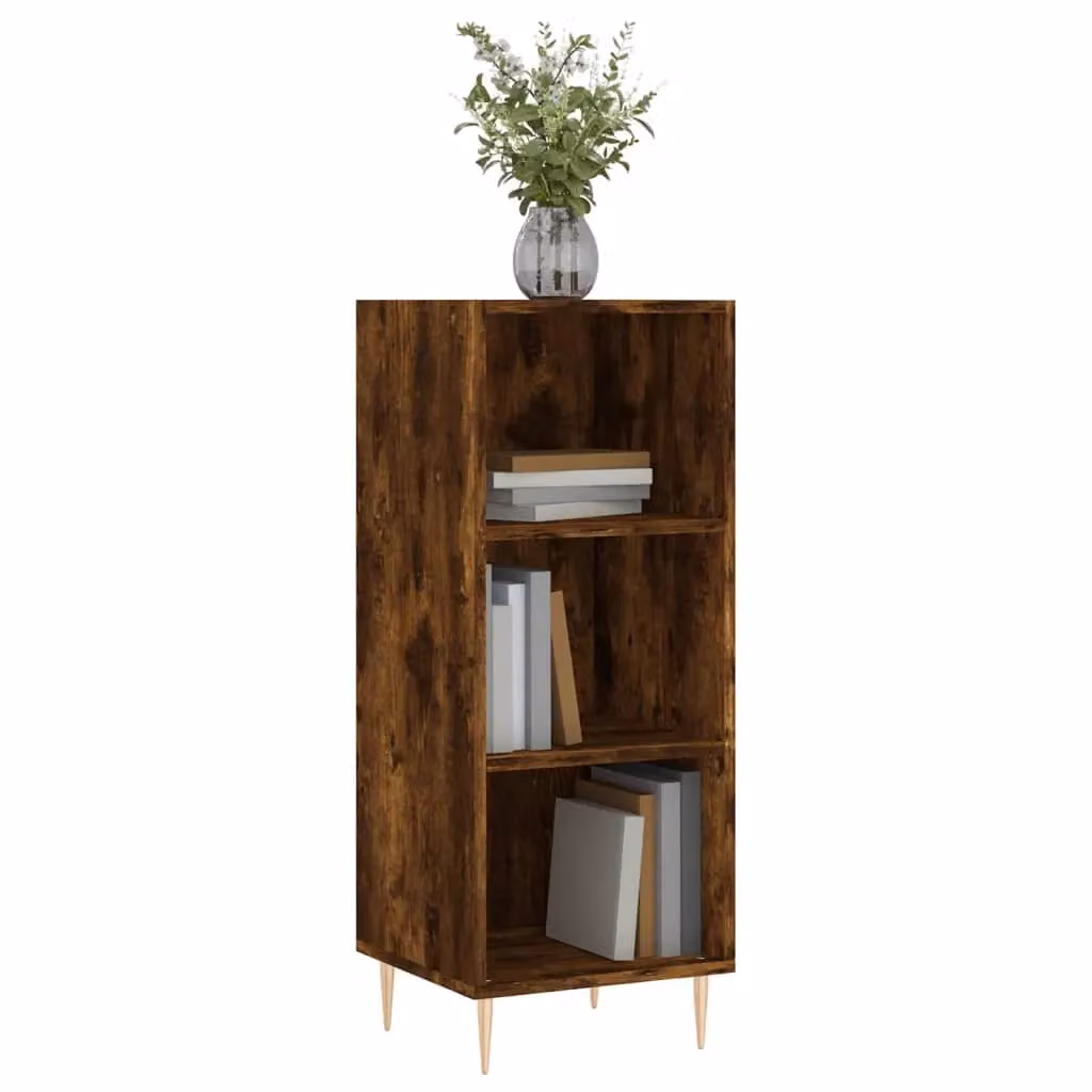 Berkfield Home Smoked Oak Sideboard in Brown, W/D/H: 34.5 x 32.5 x 90 cm – 2