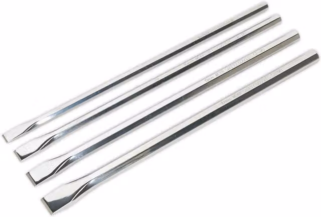 Loops 4 Piece 350mm Extra-Long Chisel Set in Silver Chrome Molybdenum Steel
