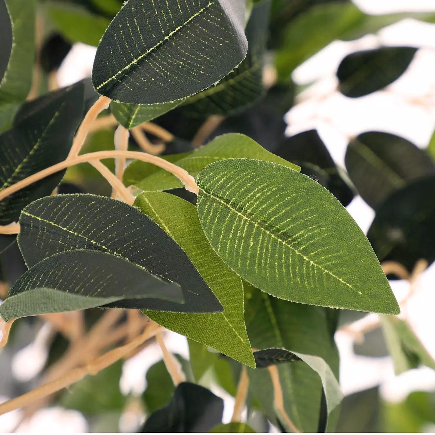 Oypla Artificial Ficus Tree Plant in Green, Height: 120 cm – 2