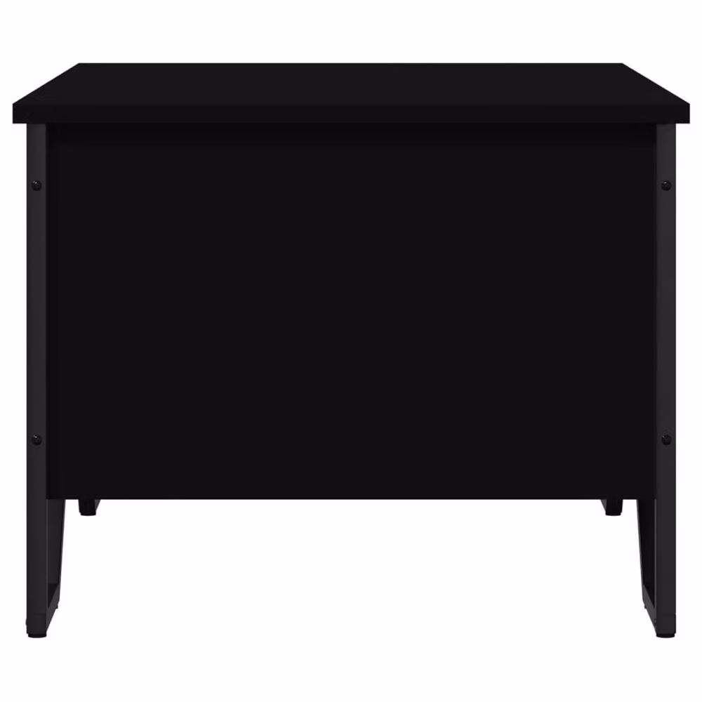 Berkfield Home Modern Black Rectangular Coffee Table in Matt MDF, W: 75 cm, D: 51 cm, H: 40 cm – 6