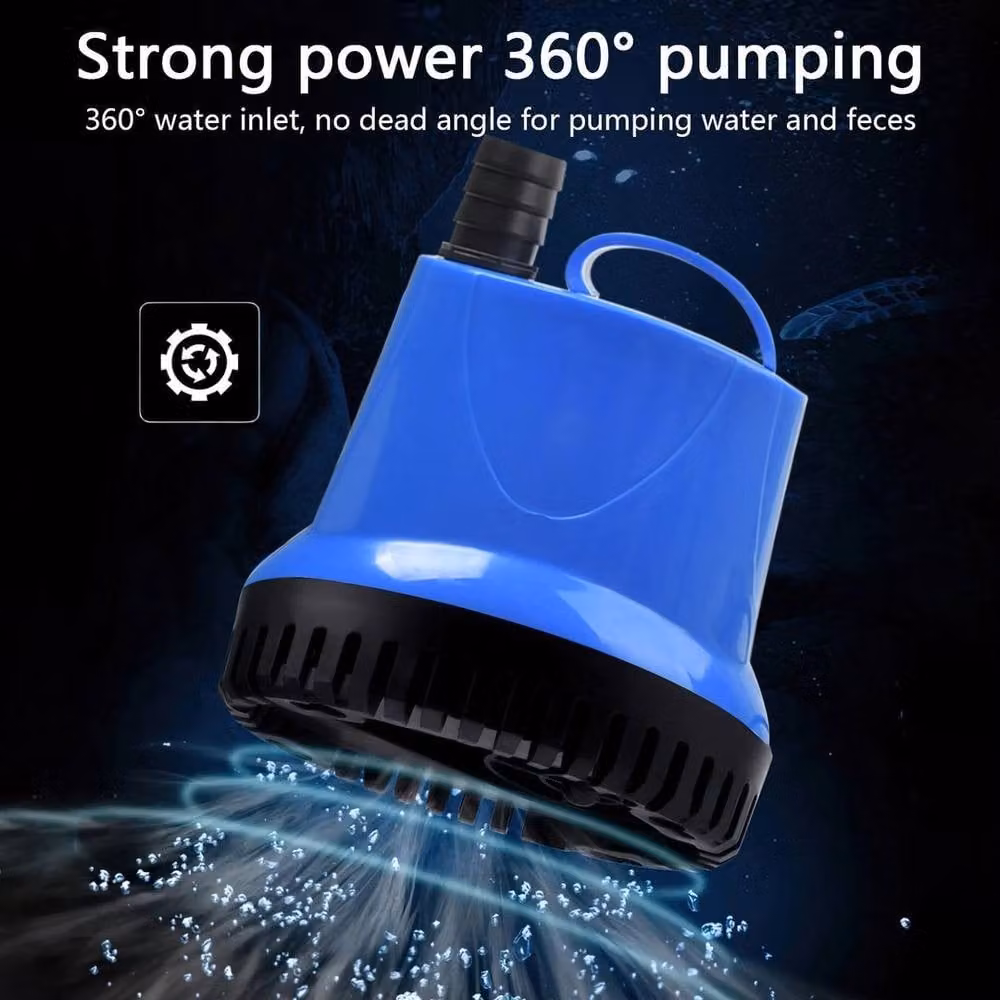 KORVIXA 65W Electric Marine Submersible Bilge Sump Water Pump in Blue – 3