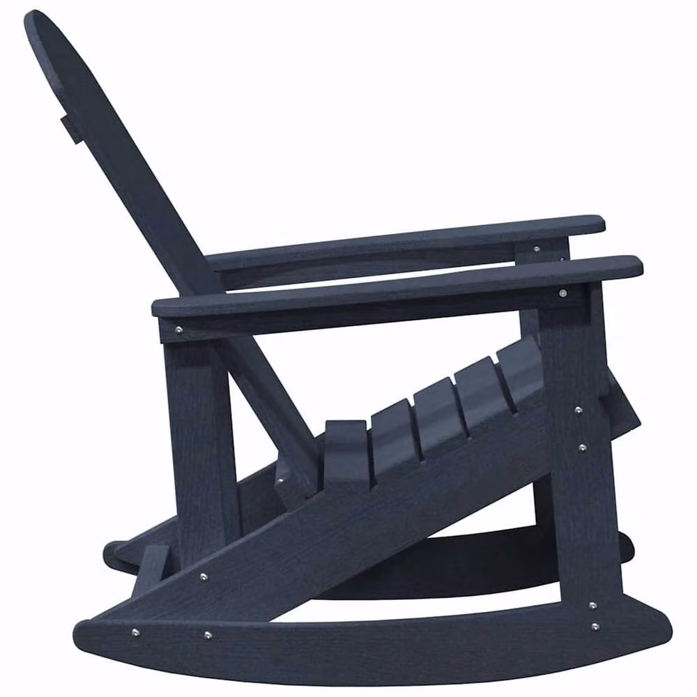Berkfield Home Modern Adirondack Rocking Chair in Navy Blue, W/D/H: 73.5 x 92 x 90 cm – 4