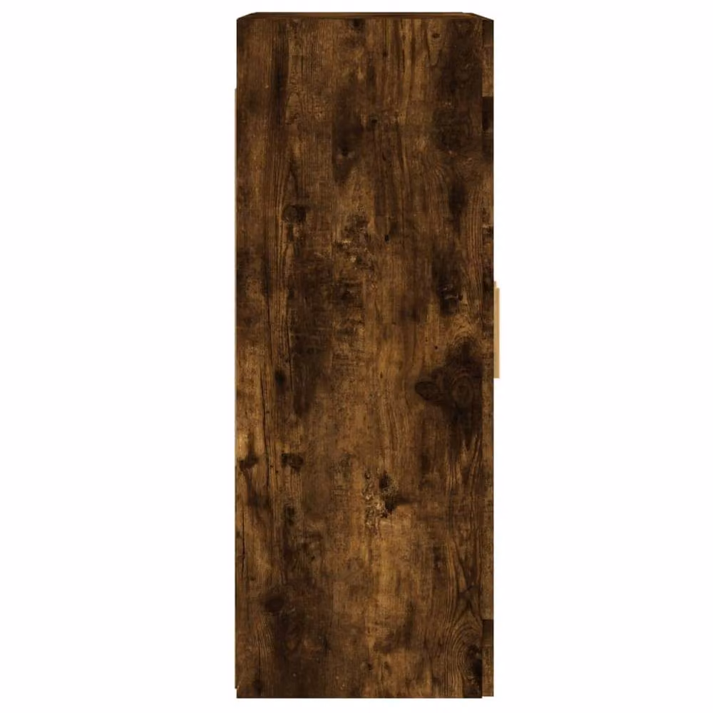 Berkfield Home Wall Mounted Cabinets with Glass Doors, Smoked Oak and Brown Engineered Wood, Set of 2 – 3