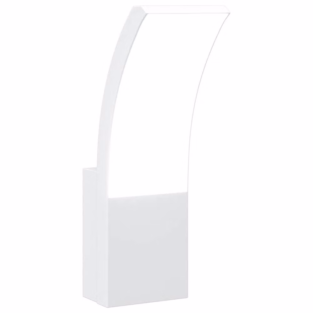 Berkfield Home Modern White LED Outdoor Wall Light in Die-cast Aluminium – 2