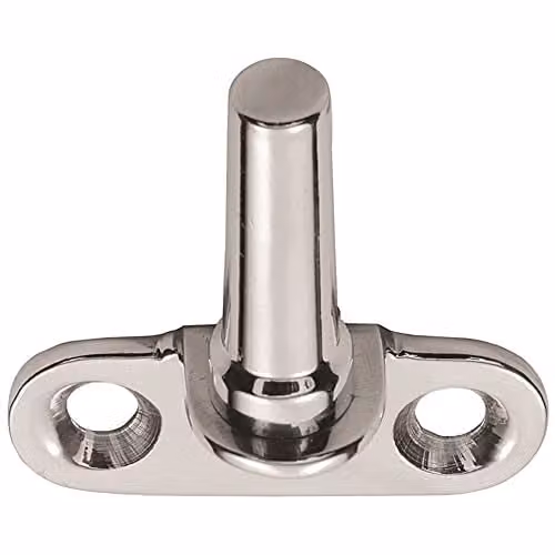 Loops Flush Fitting Cranked Window Casement Pin in Polished Chrome