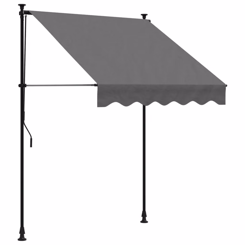 Berkfield Home Retractable Folding Arm Awning in Anthracite and Black, W/D/H: 150 x 150 x 150 cm – 2