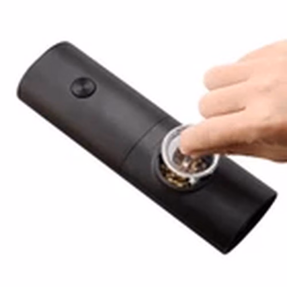 EONLION 2-Pack Electric Salt and Pepper Grinders with Adjustable LED Mill in Black – 4