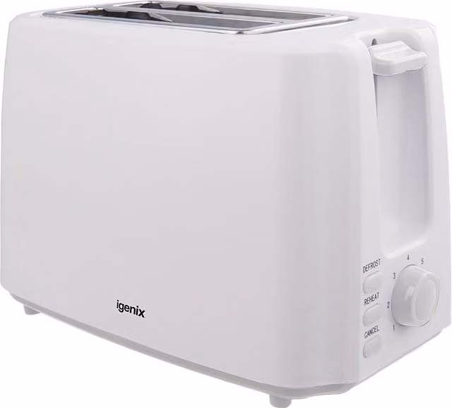 Igenix White 2 Slice Toaster
