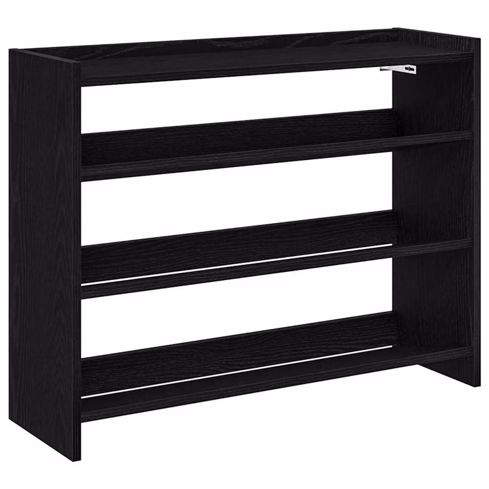 Berkfield Home Black Modern Shoe Rack, W/D/H: 80 x 25 x 62 cm – 3