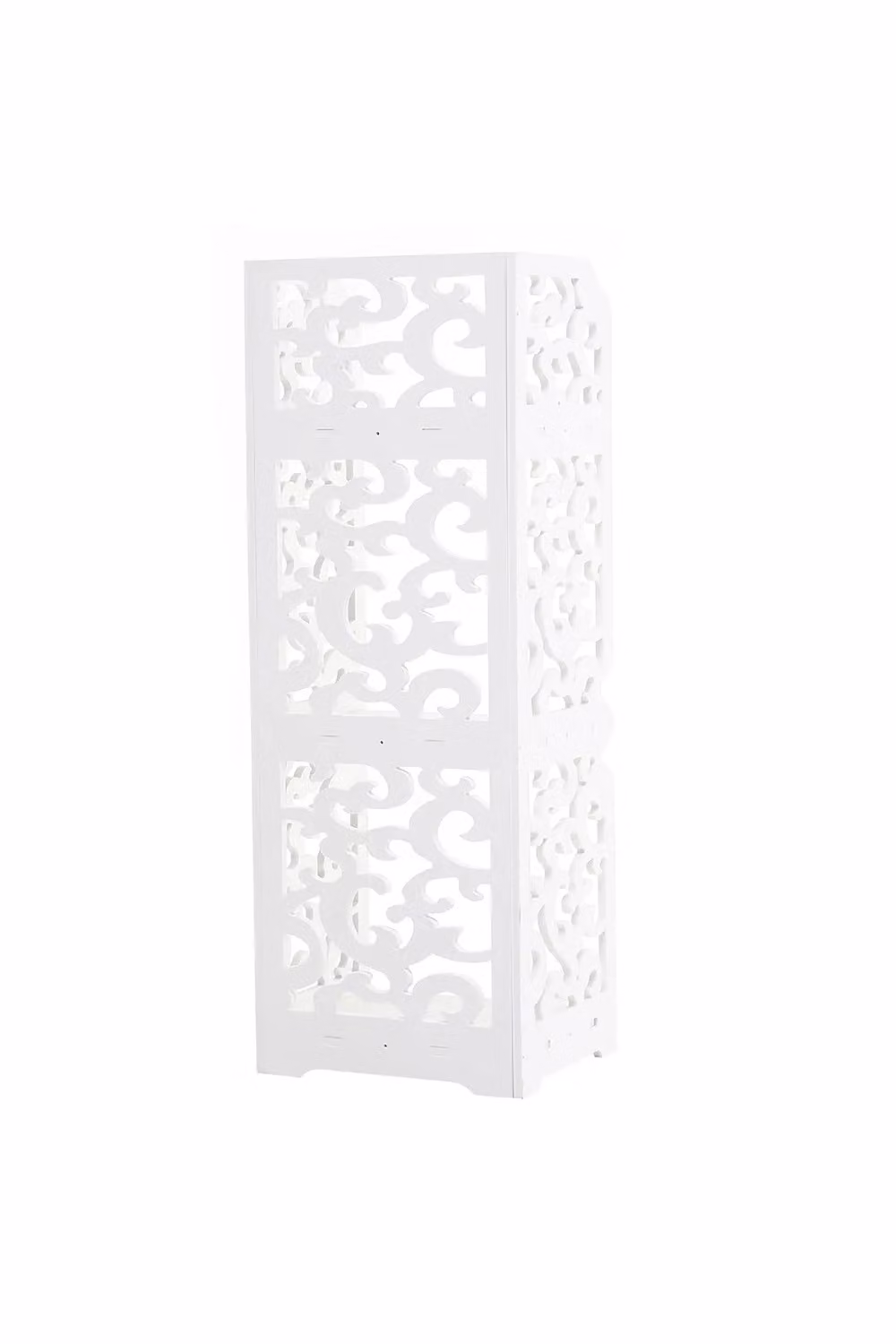 Living and Home White 3 Tier Freestanding Corner Shelf Unit – 2