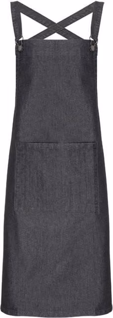 Premier Barista Polycotton Cross Back Full Apron in Black