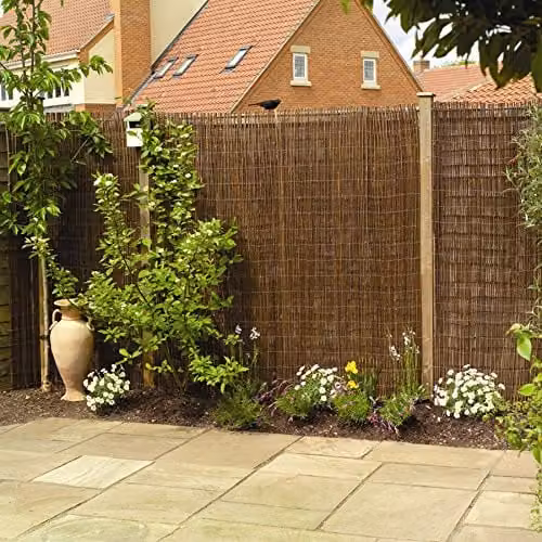 Papillon Willow Natural Garden Fence Screening Roll Brown W/H: 400 x 180 cm – 2