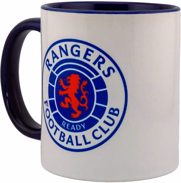 Rangers FC Crest Ceramic Mug in White – 1