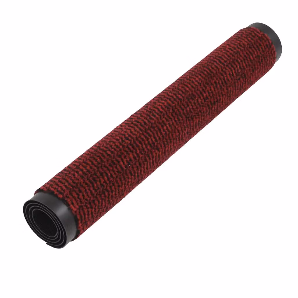 Berkfield Home Rectangular Tufted Dust Control Mat, Red, W: 80 cm, D: 120 cm – 2